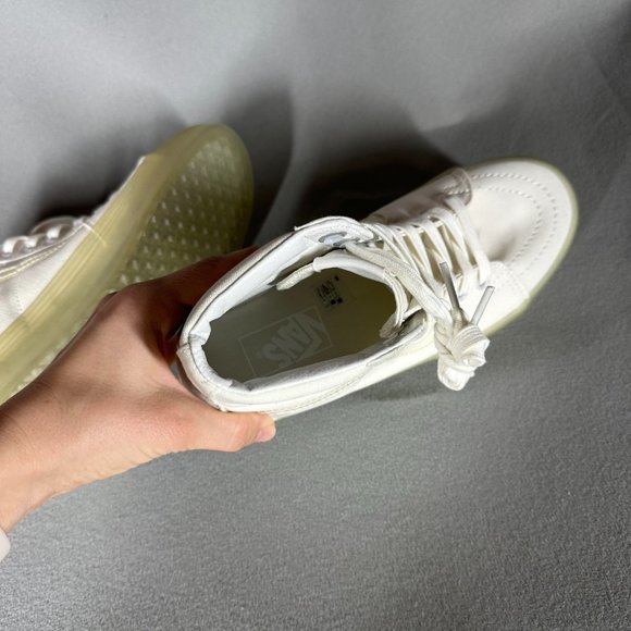 VANS SK8-Hi White Gum Sole Womens Size 7 UK 4.5 EUR 37 Skate - Picture 9 of 11